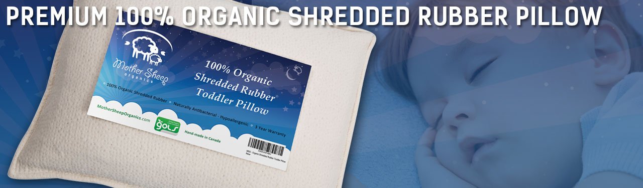 Our premium 100% organic toddler rubber pillow